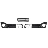 3Pcs Front Bumper Lower Grille Fog Lamp Cove Kit Fog Lamp Bezel for Toyota for Camry SE 2012-2014 Replacement