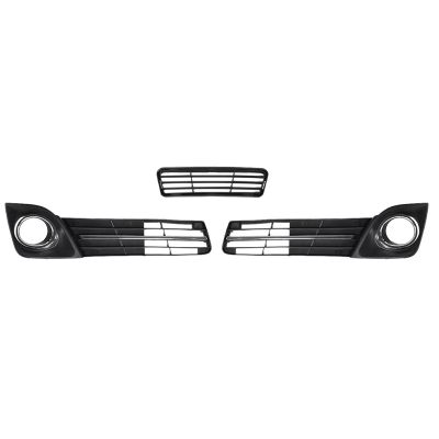 3Pcs Front Bumper Lower Grille Fog Lamp Cove Kit Fog Lamp Bezel for Toyota for Camry SE 2012-2014 Replacement Spare Parts