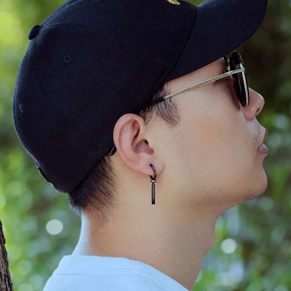 Buy Revere 9ct Gold and Diamond Single Hoop Earring | Mens earrings | Argos