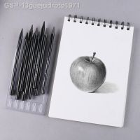 คาร์บอนไฟเบอร์ Ootdty Não-Madeira Grafite E Carvão Conjunto De Lápis Desenho Suprimentos Arte Para Estudantes Diy Hobbyist Inicante 3/6 Peças