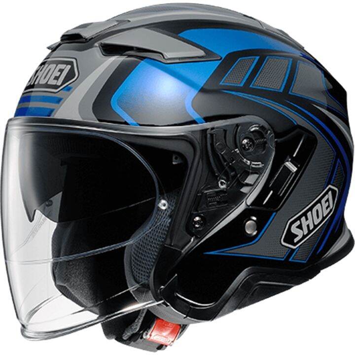 SHOEI Blue Black Half Flip Helmet SHOEI J-Cruise 2 AGLERO Half Face ...