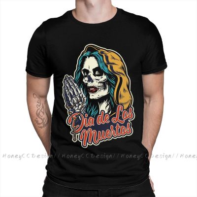 Shirt Men Clothing Mexico Skull Sugar T-Shirt Dia De Los Muertos Day Of The Dead Mexican Unisex Short Sleeve Tshirt Loose