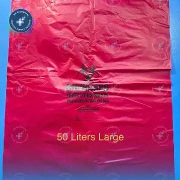 Biohazard Waste Disposal Bag 20'' x 24'' x 0.035mm 100pcs/pack