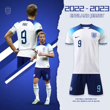 Nike 2022-2023 England Pre-Match Training Shirt (Blue) (Kane 9)
