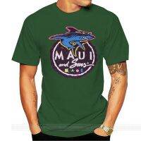 วินเทจ90วินาทีเสื้อผ้า Maui และ Sons ท่องบริษัทผู้ชายขนาดใหญ่หรือขนาดใหญ่สตรีสีม่วงย้อนยุคโลโก้ขนาดใหญ่ท่องพิมพ์เสื้อยืดที่มีคุณภาพสูงแขนสั้น