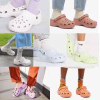 รองเท้าแตะผู้หญิง Crocs Platform Clog รองเท้าผู้หญิง รองเท้ารัดส้น รองเท้าหัวโต รองเท้าส้นสูง 2.5" รองเท้าเบาและนุ่ม ใส่สวยใส่สบายมากค่ะ