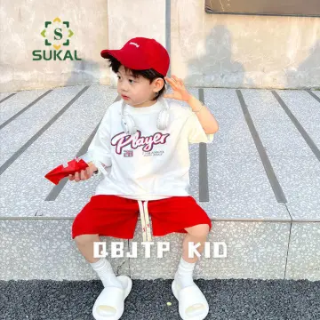 Kids Boys Girls Summer Sets Streetwear Hip Hop Short Sleeve Loose