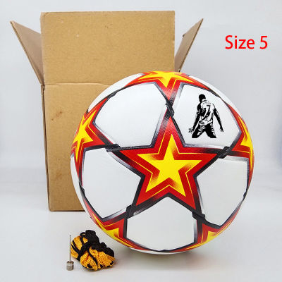 1 Piece Custom LOGO Fan Commemorative Soccer Ball High Quality PU Seamless Size 5 Team Match Football Training Balls