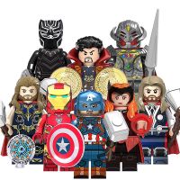 Superhero Iron Man Thor Six Gems Ultron Black Panther Third Party Assembled Building Blocks Doll Toy TV6201