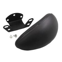 【cw】 Motorcycle Accessories Universal Black Leather Rear Passenger Backrest Seat Cushion Pad for Touring /Road Street Glides