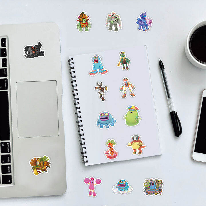 50pcs-set-my-singing-monsters-graffiti-sticker-suitcase-water-bottle-notebook-waterproof-decorative-stickers