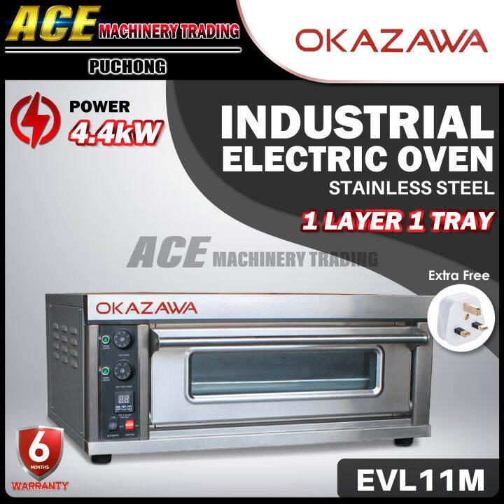 [ OKAZAWA ] EVL11M Industrial Electric Oven Stainless Steel 4.4kW