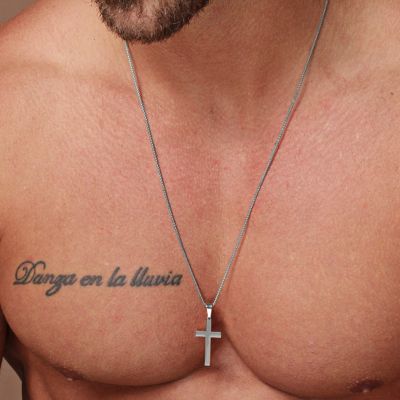 【CW】2022 Hot Fashion Cross Necklace Men Stainless Steel Chain Pendant Necklace For Men Jewelry Gift