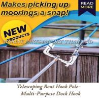 Mooring Rope U Type Threader เบ็ดเรือ Threader คาร์บอนไฟเบอร์คันเบ็ดตกปลาแบบ Telescoping Boat Hook Pole- Multi-Purpose Dock Hook- Boat Puller Tie Rope Hook Tool- Boat Hooks for Docking-