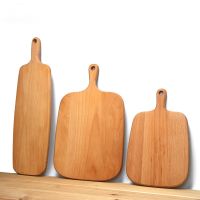 【YD】 Chopping Blocks Food Plate Beech Tray Sushi Pizza Bread Fruit Hangable no slip Cutting Board