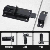 【hot】◑♤  steel automatic spring latch door lock buckle and window bolt toilet wooden old surface