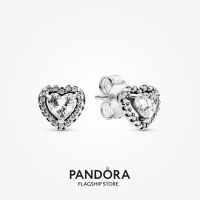 Official Store Pandora Elevated Heart Stud Earrings