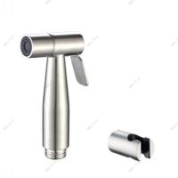 Hand Protable Toilet Bidet Sprayer Gun Holder Stainless Steel Handheld Faucet Home Bathroom Shower Head Self Cleaning WB15TH