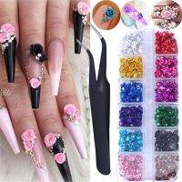 【CW】 120/240Pcs Supplies Flowers for Nails Accessoires Decorations Manicure with