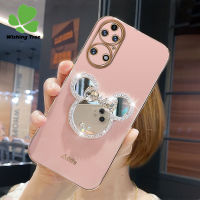 เพชรเคสโทรศัพท์กระจกแต่งหน้า,เคสนิ่มกันกระแทกหรูสำหรับ Huawei P50 Pro/ P50 / P40 Pro/ P40 / P30 Lite / P30 Pro/ P30