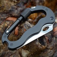 ∋♠✎ Multifunctional Self Defense Tools Climbing Carabiner Security Hook Gear Buckle Outdoor Safety defensa personal Tactical Knife