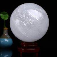 Natural Iceland Spar Sphere White Crystal Ball Polished Crystals Calcite Mineral Degaussing Collectible Home Ornaments 40-50mm