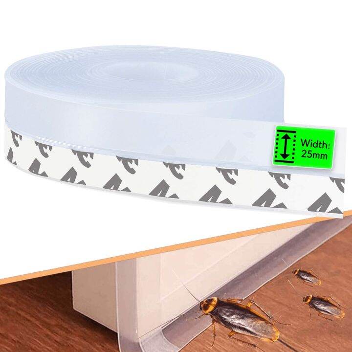 5M Door Bottom Seal Strip Weather Window Rubber Seal Weatherstrip Windproof Dust Self Adhesive