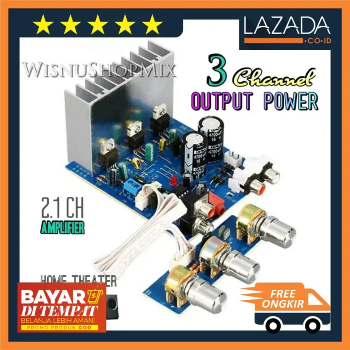 Kit Power Amplifier Tda2030 / 2.1 Channel Subwoofer Hemat Lazada