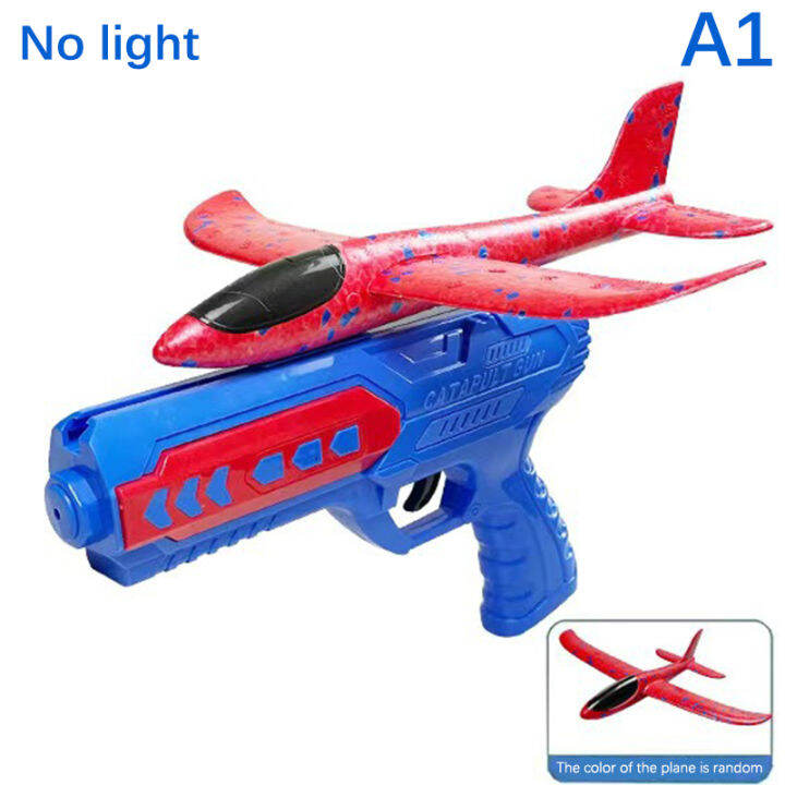 [Wisdomoffere] Airplane Launcher Toys Kids Foam Glider Plane Catapult