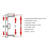 4ชิ้น6359มิลลิเมตรคลิป Volk รังสีโลโก้สติ๊กเกอร์ศูนย์หมวกสำหรับขอบรังสีแข่งดุมล้อหมวก Volk ขอบครอบคลุมรถอุปกรณ์จัดแต่งทรงผม