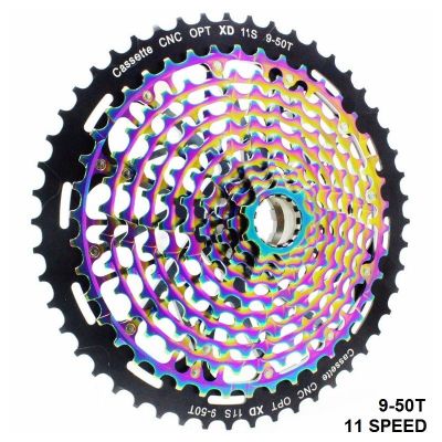 [COD] ใหม่ Store เปิดเสนอคุณภาพสูงราคาต่ำ MTB 11ความเร็ว9-50T Cassette XD Cassette Rainbow Cassette Mountain Bike Flywheel ทนทาน Ultralight 11 S จักรยานสำหรับ SRAM XD NFD1