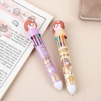 เครื่องมือสำหรับเขียนของขวัญสำหรับเด็กน่ารักสำหรับเด็กผู้หญิง QGT6G0อุปกรณ์การเขียนปากกากลขนาด0.5มม. ปากกาหมึกสีปากกาหลากสีปากกาลูกลื่นปากกาเซ็นชื่อ