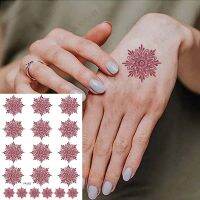 【YF】 Waterproof Temporary Tattoos for Women Small Fake Tattoo Children Henna Design Stickers Hand Body Art