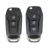 2 Pcs Car Smart Remote Key 433Mhz for Ford, 3 Button &amp; 2 Button