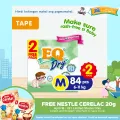 EQ Dry Mega Pack Medium (6-11 kg) - 86 pcs x 1 pack (86 pcs) - Tape Diaper. 