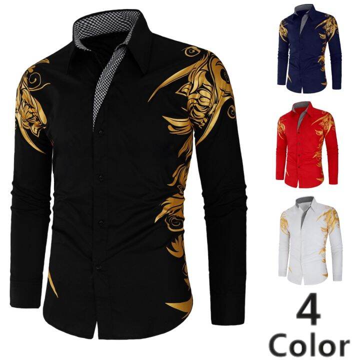 mens-casual-floral-gilding-shirt-fashion-long-sleeve-business-fit-oversized-shirt-men-clothes