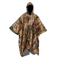 【cw】 3 In 1 Outdoor Military Waterproof Raincoat Rain Coat Men Raincoat Women Awning Rain Motorcycle Poncho Picnic Camping Mat