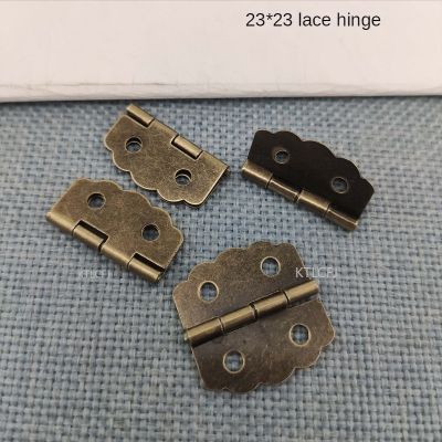 30Pcs Small 23mm Lace Jewelry Box Hinge Iron Sheet Vintage Wooden Box Folding Butterfly 4-Hole Hinge Link Thin Hinge