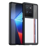 Vivo iQOO 10 Pro Case, EABUY Transparent Hard Back with Shockproof Enhanced Side Protective Bumper Phone Cover for Vivo iQOO 10 Pro