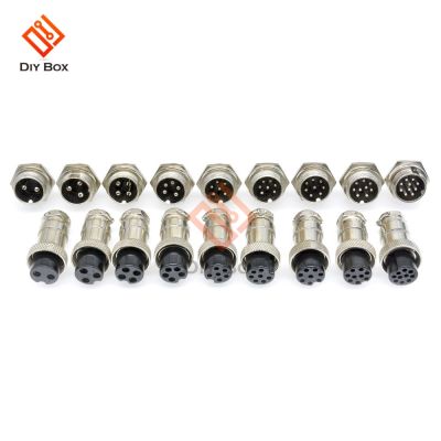 1set GX16 2/3/4/5/6/7/8/9/10 Pin Connector Male and Female Circular Aviation Socket Plug Wire Panel Connector 16mm