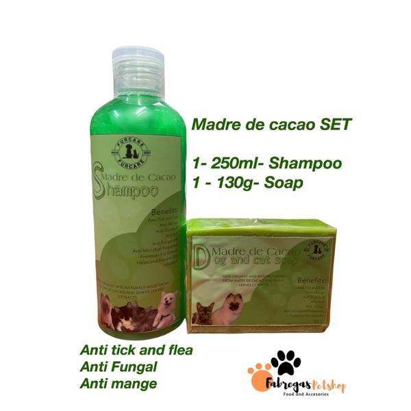 Madre de Cacao Shampoo and soap for dogs cats kitten puppies 100