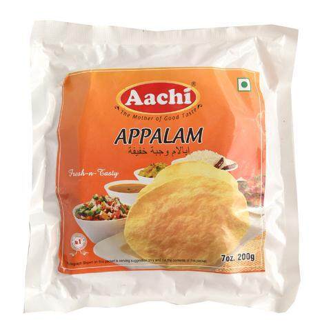 Aachi Appalam Papad (Papadum) 200gm*5pack.