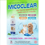 MICOCLEAR 230ml - Sữa tắm trị nấm, các bệnh trên da cho chó mèo thumbnail