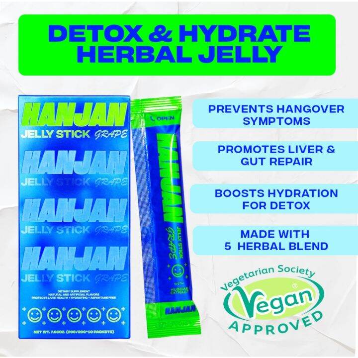 [HANJAN] Recharge Jelly Hangover Cure Liver Detox Electrolyte Powder