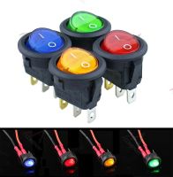 1PCS 12v led switch 20A 12V Light Switch Power Switch Car button lights ON/OFF 3pin Round Rocker Switch