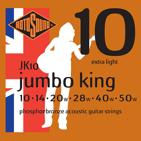 Rotosound JK10 10-50w Jumbo King สายกีตาร์โปร่ง