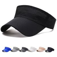 Summer Breathable Air Sun Hats Men Women Adjustable Visor UV Protection Top Empty Solid Sports Tennis Running Sunscreen Cap Hat