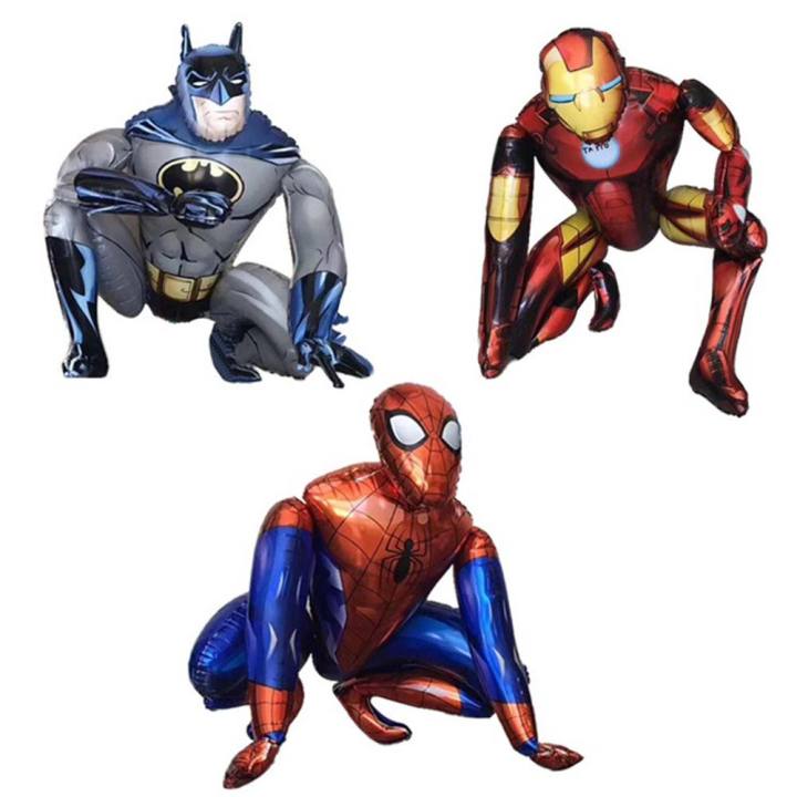 3x-3d-spiderman-iron-man-แบทแมนบอลลูนแอ็คชั่นตัวละครชุดสำหรับเด็กปาร์ตี้วันเกิด