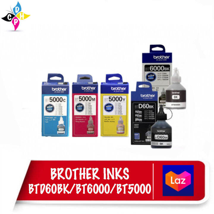 Brother Btd60bk Bt5000 Bt6000 Genuine Ink Bottle Bt6000bk Lazada Ph