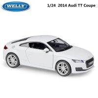 โมเดลรถโมเดลจำลอง Audi TT Coupe 2014รถของเล่นรถของเล่นโลหะโลหะหล่อจากโลหะรูปทรง1:24สำหรับคอลเลกชันของขวัญสำหรับเด็กเด็กผู้ชาย